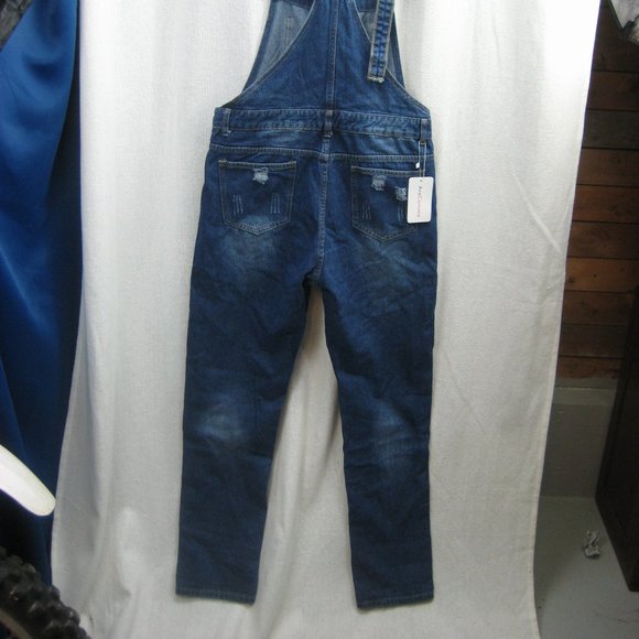 NWT Ava Costume Denim Overalls-Destroyed-SZ Small - Picture 8 of 15